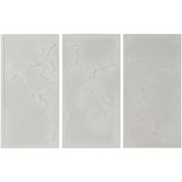 Väggdekoration Home ESPRIT Vit Modern Världskarta 180 x 4 x 120 cm (3 Delar)