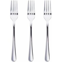 Set med dessertgafflar San Ignacio Natur SG7781 Rostfritt stål Silvrig Glans (3 antal)