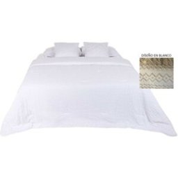 Sängöverdrag Home ESPRIT Vit 180 x 260 cm