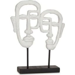 Prydnadsfigur Gift Decor Vit Ansikte 27 x 32,5 x 10,5 cm
