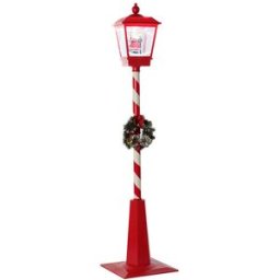Gatlykta DKD Home Decor Vit Röd 30 x 30 x 180 cm