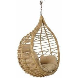 Hängande trädgårdsfåtölj DKD Home Decor Brun Beige Ljusbrun Aluminium syntetisk rattan 90 x 70 x 110 cm 100 x 70 x 125 cm (100 x