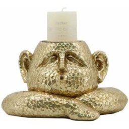 Ljusstakar DKD Home Decor Gyllene Harts 21 x 15 x 12 cm