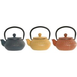 Tekanna Home ESPRIT Gul Blå Orange Rostfritt stål Järn 300 ml (3 antal)