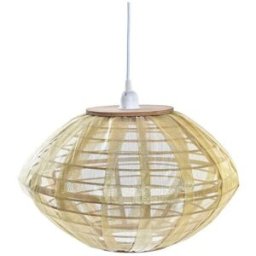 Taklampa DKD Home Decor Naturell Gyllene Brun Bambu 50 W (42 x 42 x 26 cm)
