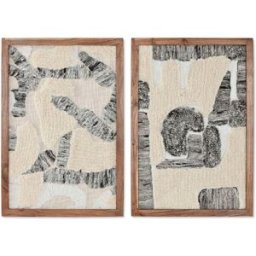 Tavla Home ESPRIT Bomull Akaciaträ 43 x 3 x 63 cm