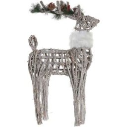 Julgranskula DKD Home Decor Vit Ren 33 x 14 x 60 cm