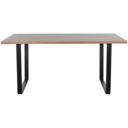 Matsalsbord Home ESPRIT Brun Svart Järn Trä MDF 160 x 90 x 75 cm