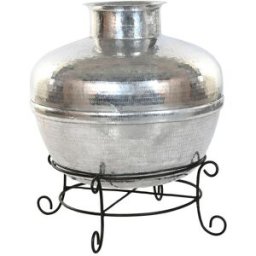 Vas Home ESPRIT Svart Silvrig Aluminium Järn 75 x 75 x 90 cm