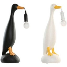 Bordslampa Home ESPRIT Gul Vit Svart 25 W 220 V (2 antal)