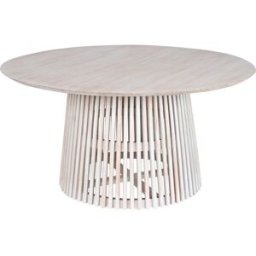 Matsalsbord Home ESPRIT Vit mindi-trä 150 x 150 x 75 cm