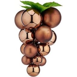 Julgranskula Vindruvor Brun Plast 18 x 18 x 28 cm
