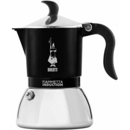 Italiensk Kaffepanna Bialetti FIAMMETTA INDUCT Svart Aluminium 4 Csészék