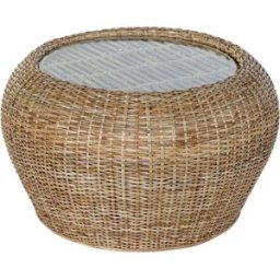 Sidobord DKD Home Decor 8424001825165 82 x 82 x 48 cm Glas Naturell Aluminium