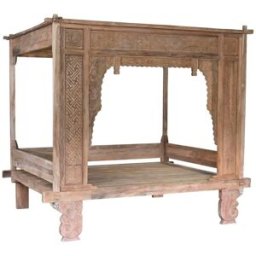Säng Home ESPRIT Naturell 225 x 160 x 206 cm