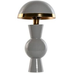 Bordslampa Home ESPRIT Grå Gyllene