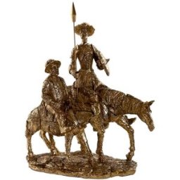 Prydnadsfigur Home ESPRIT Gyllene Harts 29 x 15 x 36 cm