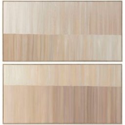 Tavla Home ESPRIT Vit Beige Modern Urban 142,5 X 4,5 X 72,5 CM (2 antal)