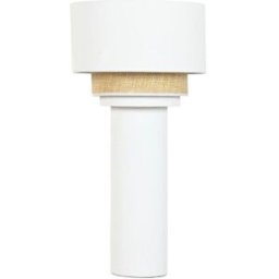 Golvlampa Home ESPRIT Vit Naturell 220 V