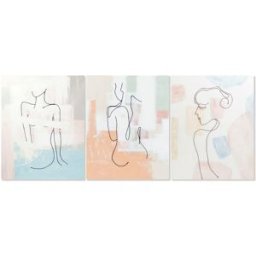 Kanvas DKD Home Decor Furu Kanvas 80 x 3,7 x 100 cm
