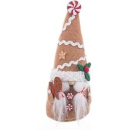 Julgranskula Beige Multicolour Sand Tyg Flicka 8 x 6 x 19,5 cm