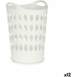 Tvättkorg Kipit Vit Plast 50 L 44 x 56 x 41 cm 44 x 56,5 x 42 cm (12 antal)