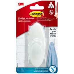 Upphängningskrok 3M 2,2 Kg Vit Plast (1 antal)