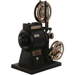 Prydnadsfigur Home ESPRIT Svart Silvrig Vintage Klassisk bio 23,5 x 11 x 24,5 cm