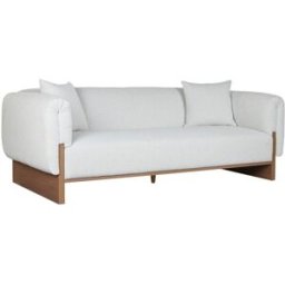Soffa Home ESPRIT Brun Grå Scandi 220 x 95 x 77 cm