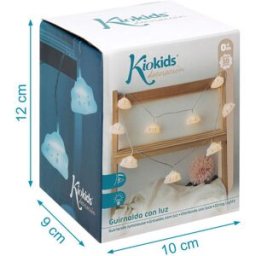 Bollkrans med LED Moln 150 cm