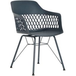 Matsalsstol DKD Home Decor Blå Marinblå 57 x 57 x 80,5 cm