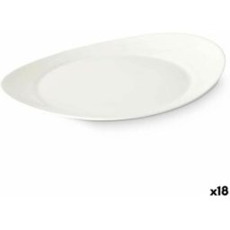 Platt skål Vivalto Vit Opalinglas 30,5 x 3 x 26 cm (18 antal)