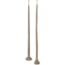 Prydnadsfigur Home ESPRIT Naturell 15 x 15 x 130 cm