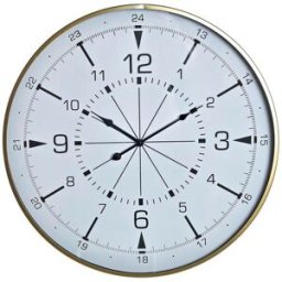 Väggklocka DKD Home Decor Glas Gyllene Metall Vit Kompass (60 x 3 x 60 cm)