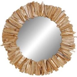 Väggspegel DKD Home Decor Naturell Alpino Antikbehandlad 60 x 4 x 60 cm