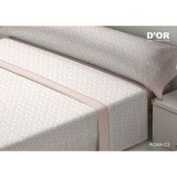 Bäddset D'Or ROMA Rosa Säng 150 Franela