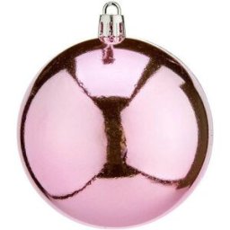 Julgranskulor 16 antal Ø 8 cm Rosa Plast