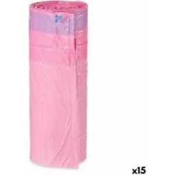 Soppåsar Rosa Polyetylen 30 L Parfymerad Självslocknande 15 antal