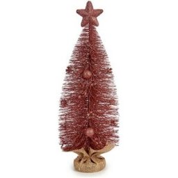 Julgran med stjärna Krist+ Rosa 13 x 41 x 13 cm