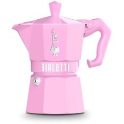 Italiensk Kaffepanna Bialetti MOKA EXCLUSIVE 3T Rosa Aluminium Plast Bakelit 3 Csészék