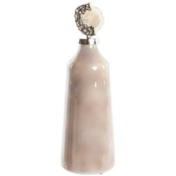Vas DKD Home Decor Glas Rosa Aluminium Ljusbrun (14 x 14 x 44 cm)