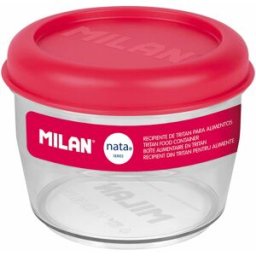 Hermetisk matlåda Milan 500 ml Rosa Transparent Plast Rund Ø 12 cm
