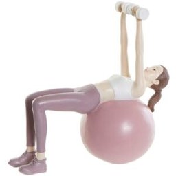 Prydnadsfigur DKD Home Decor Rosa Yoga Scandi 18,5 x 8 x 17,5 cm