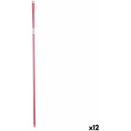 Sopborstskaft Rosa Metall 2,3 x 130 x 2,3 cm (12 antal)