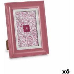 Fotoram Gift Decor Rosa Glas Plast (6 antal)