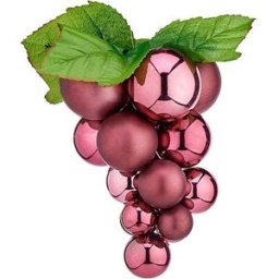 Julgranskula Krist+ Rosa Plast Vindruvor