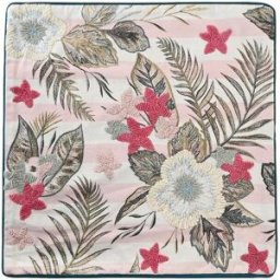 Kuddfodral DKD Home Decor Rosa Grön Tropiskt 50 x 1 x 50 cm
