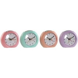 bordsklocka Home ESPRIT Rosa Korall Mint Lila (4 antal)
