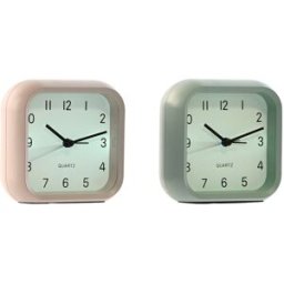 bordsklocka Home ESPRIT Rosa Mint (2 antal)