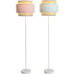 Golvlampa DKD Home Decor 38 x 38 x 154 cm Rosa Metall Grön 220 V 50 W (2 antal)